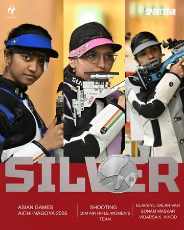 మహిళల టీమ్ ఈవెంట్లో ఎలవెనిల్, సోనమ్, విదార్షా రాణింపు
