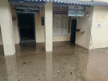 రిజిస్టర్ కార్యాలయంలోకి వరద నీరు. image 1