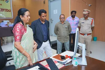 పకడ్బందీగా స్థానిక సంస్థల ఎన్నికల ఏర్పాట్లు, భద్రతా చర్యలు
 జిల్లా కలెక్టర్ & జిల్లా ఎన్నికల అధికారి డాక్టర్ జి.లక్ష్మీశ image 1