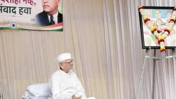 Anna Hazare's silent protest fast