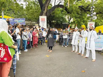 CJP protest continued amidst heavy rain