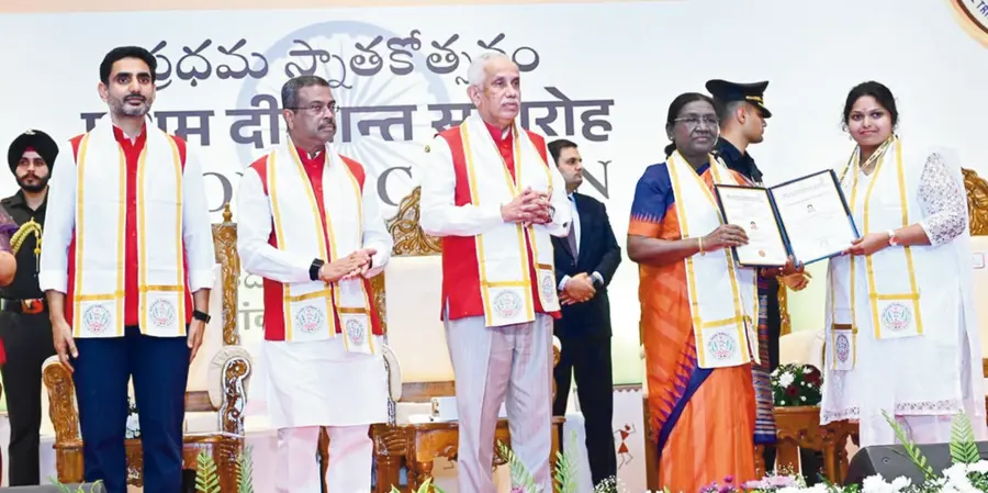 Central Tribal University's First Convocation Ceremony