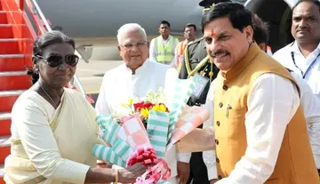 President Murmu arrives in MP