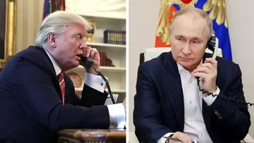Trump on the phone with Putin