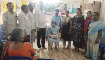 Grand felicitation ceremony for Anganwadi workers in Nawabpet
