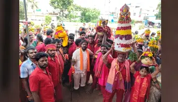 Grand procession of Bonalu for Goddess Vijayadurga