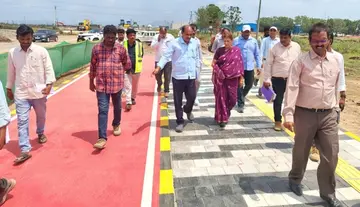 Inspection of constructions in trunk and LPS zones in Amaravati