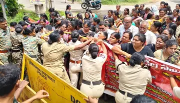 We will force a final showdown if the government does not respond: AP Anganwadi Workers & Helpers Union, Krishna District Committee.