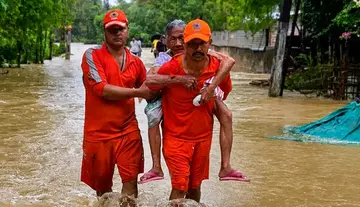 Rampaging floods in Assam – 98 dead.