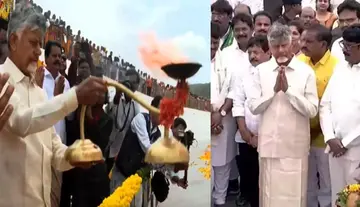 CM Chandrababu inaugurates Veligonda Project Phase-1.