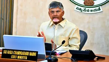 CM Chandrababu reviews situation with officials amidst heavy rains.
