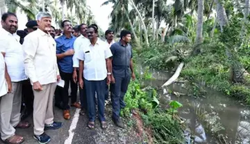 CM Chandrababu holds a key review on the damage caused by Cyclone Arnab