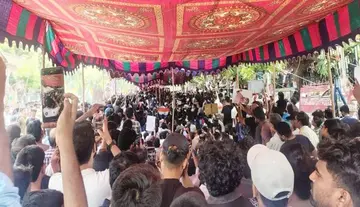 Massive protest demonstration by the Cockroach Janata Party.