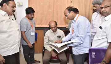 Election observer inspects the nomination process at the Municipal Corporation