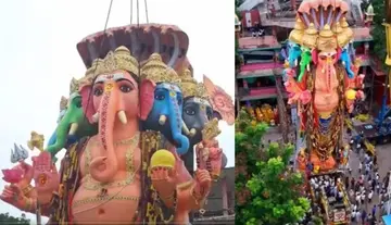 Khairatabad's Bada Ganesh Begins the Procession
