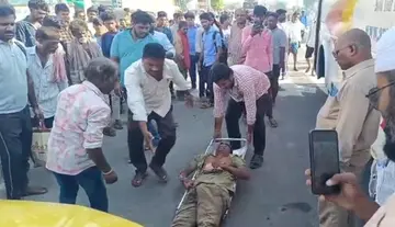 Unidentified person dies after falling under the rear tyre of an RTC bus.