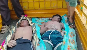 Two young men die after entering a pond to swim