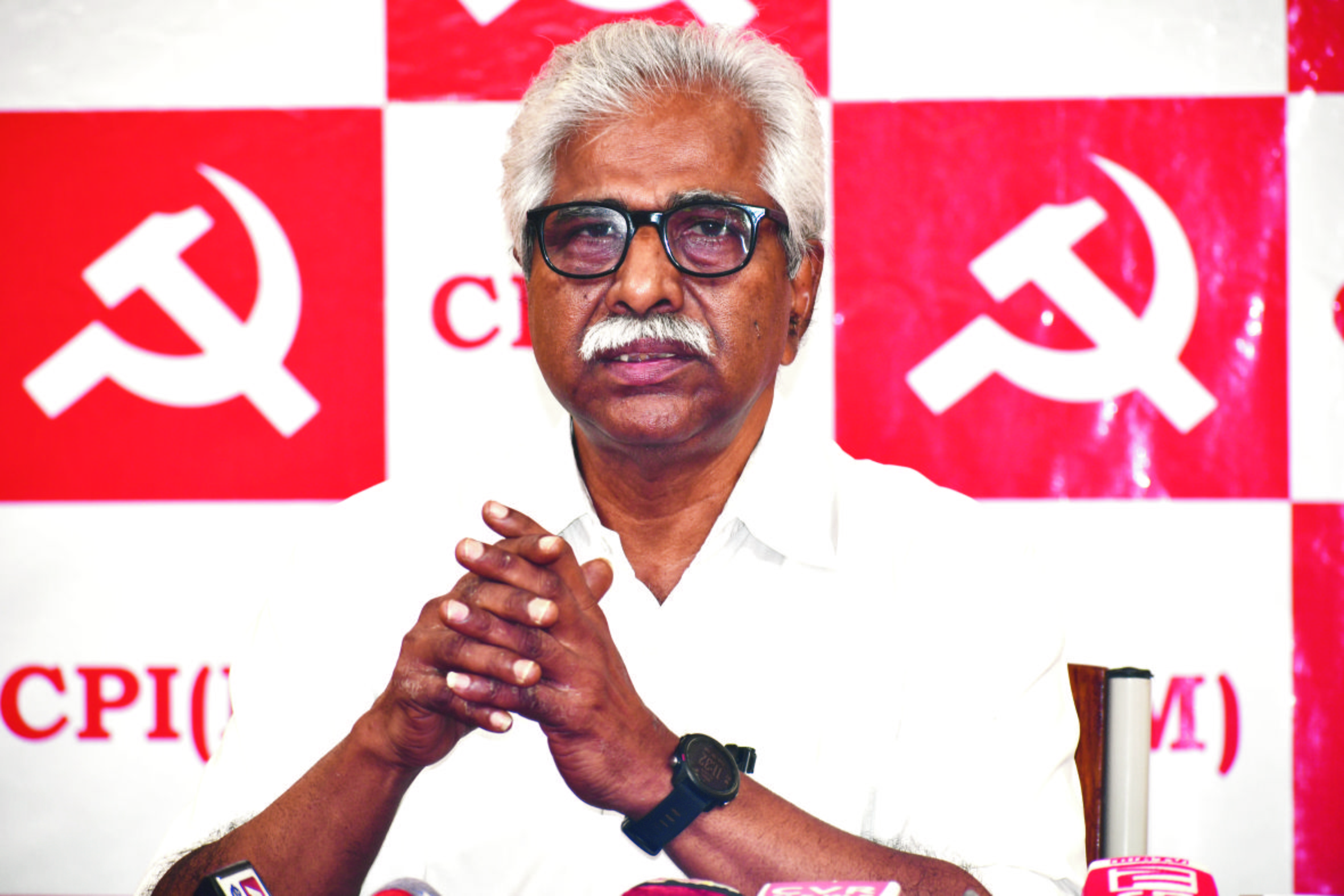 CPIMSTATESECRATRYVSRINIVASRAOADDRESSINGTHEMEDIAATBALSTAVBHAVAN