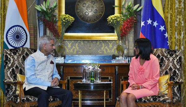 EAM Jaishankar meets Venezuela's Acting President
