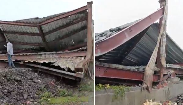 Several trapped after under-construction warehouse