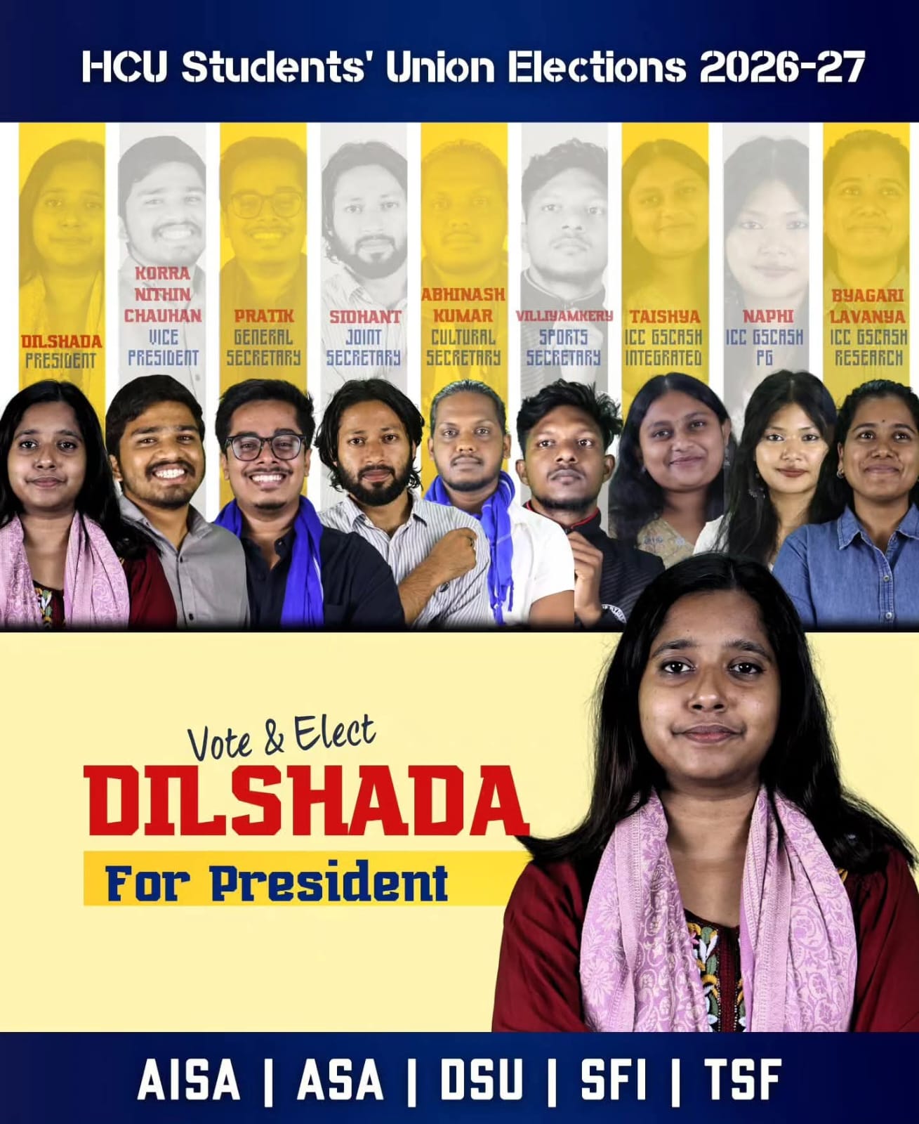 హెచ్‌‌సియు ఎన్నికల్లో వామపక్ష, సామాజిక శక్తుల కూటమి విజయం image 1