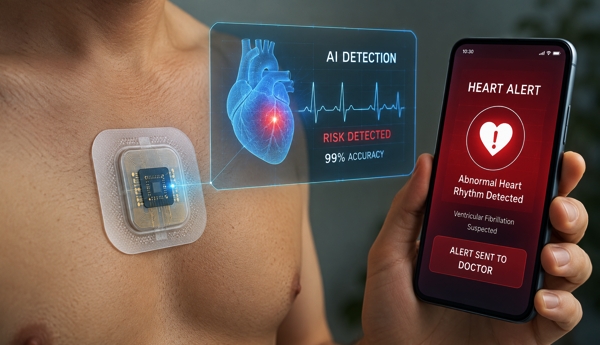 AI skin patch that detects heart conditions in seconds...!