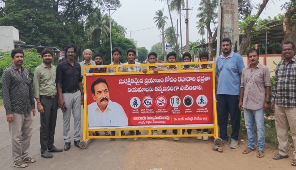 Installation of barricades for student safety
