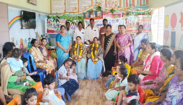Grand felicitation ceremony for Anganwadi workers in Jonnada