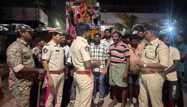 Regulations must be followed during Ganesh immersion: District Additional SP Mahendra Matte, Kothapeta DSP Sunkara Muralimohan.