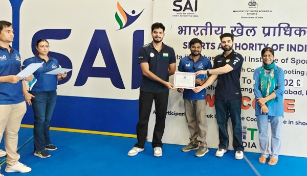 Srikanth, a coach at Aryan Shooting Academy, has completed the NIS course.