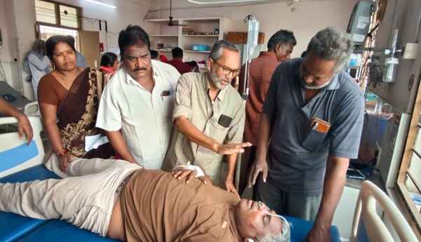 Attack on Nagarjuna Reddy in Pandillapalli