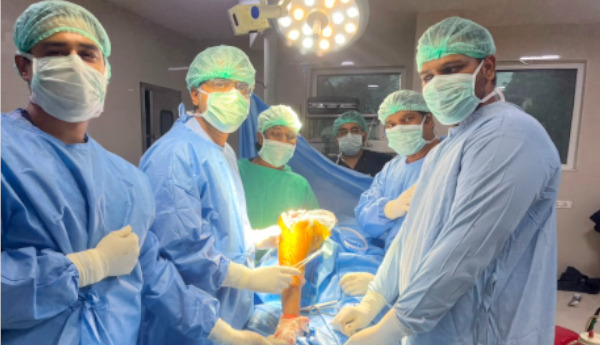Knee replacement surgeries successfully performed at Apollo District Government Hospital.