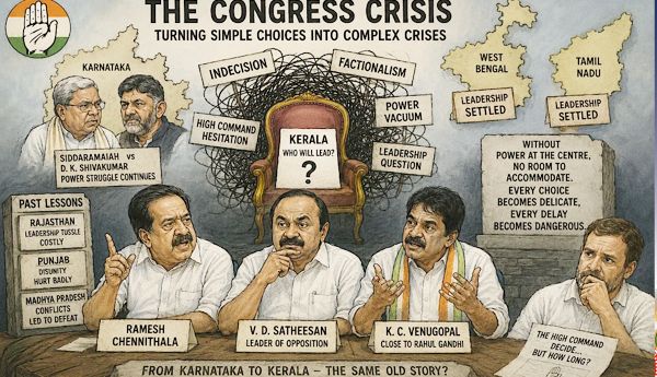 Congress with disunity and opportunism