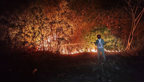 Fire accident in Chaitanya Nagar