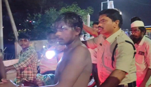 Man arrested for indecent behavior towards women late at night.