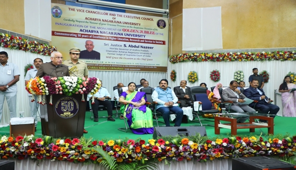 Universities play a pivotal role in building 'Viksit Bharat 2047' and 'Swarnandhra': Governor Justice S. Abdul Nazeer.