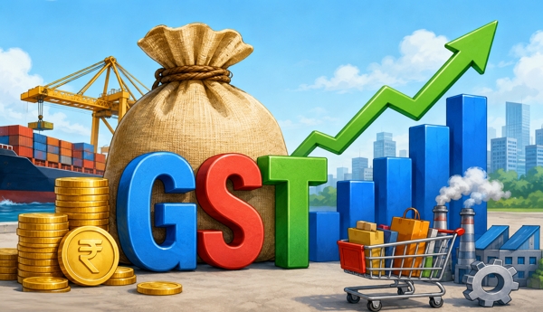 Surge in GST... Highest growth in 14 months!