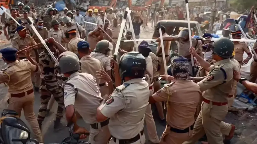 lathi charge