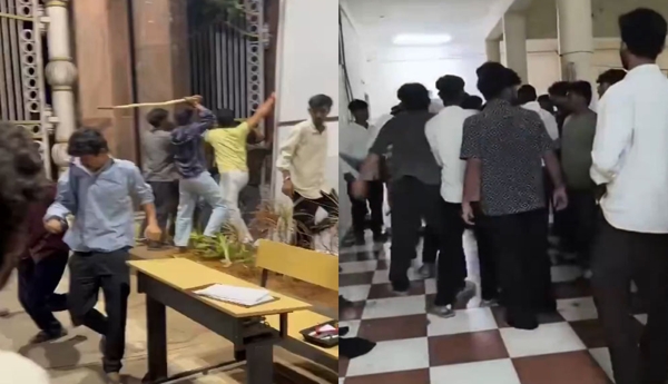 Tension at JNTU, Kukatpally – Student Clash