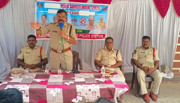 Adhering to road safety rules is everyone's responsibility: DSP Murali Naik.