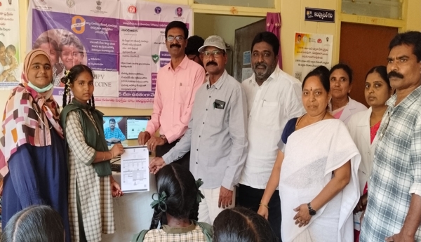 Girls should avail the benefits of the HPV vaccine: District Immunization Officer Praveen Kumar.