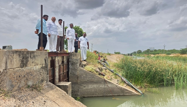 Irrigation water released into the North Canal; farmers delighted.