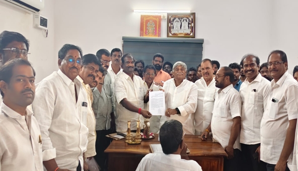 MLA receives representations at the public grievance meeting.