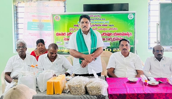 Training for farmers on natural farming and the use of nano-fertilizers.