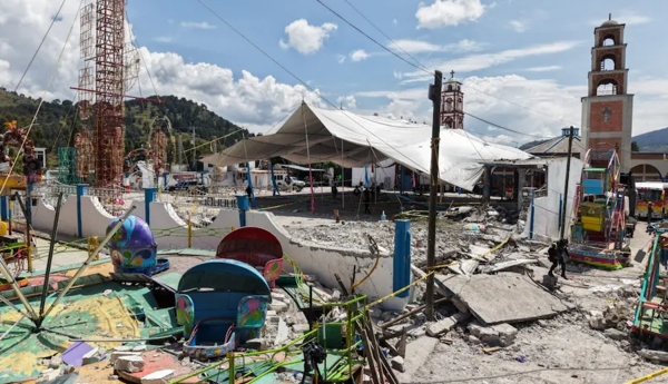 Firecracker explosion at church celebrations – 10 dead.