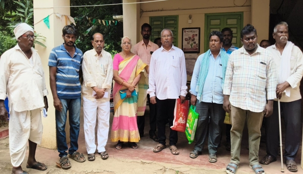 Protest demanding resolution of the problems of farmers in Sri Lankan lands