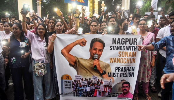 Protests in support of Wangchuk in the US as well.