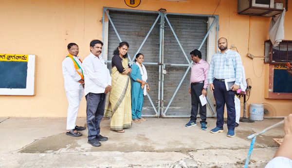 District Election Officer and Collector Keerthi Chekuri inspects EVM warehouse.