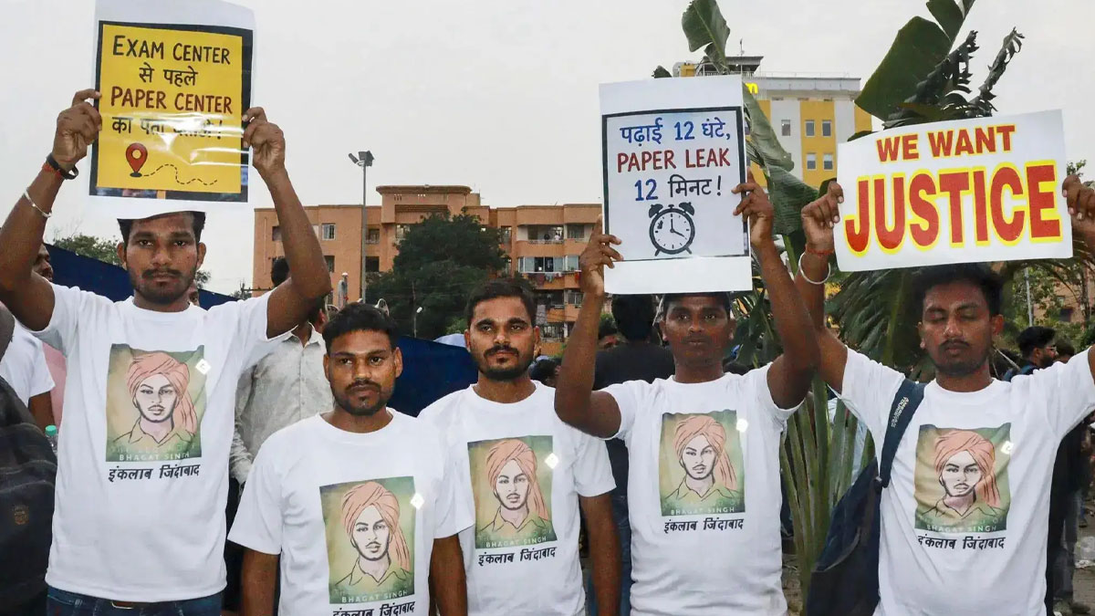 students protest