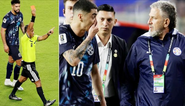 Rare incident at the FIFA World Cup: Red card for covering mouth with hand while speaking.
